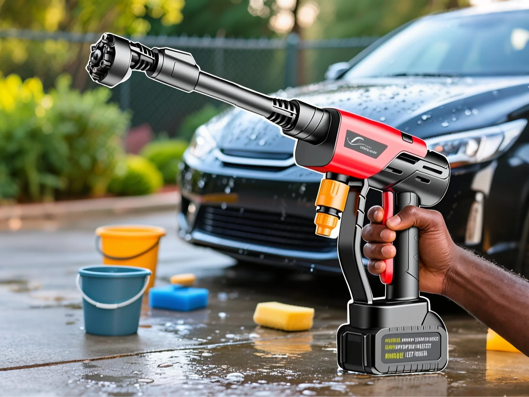 6 in 1 Portable Car/garden/roof washer